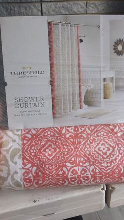 Threshold shower curtain new