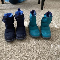 LL Bean Winter Children Boots Like New Size10