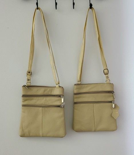 Purses and Handbags Tan Leather 3 Available $10 Each