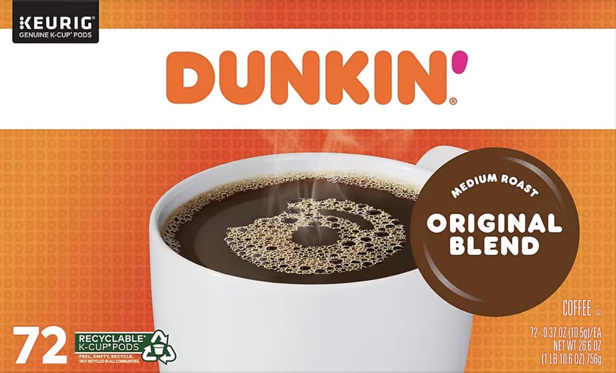 Dunkin' Donuts Original Blend K-Cup Pods, 72 ct.