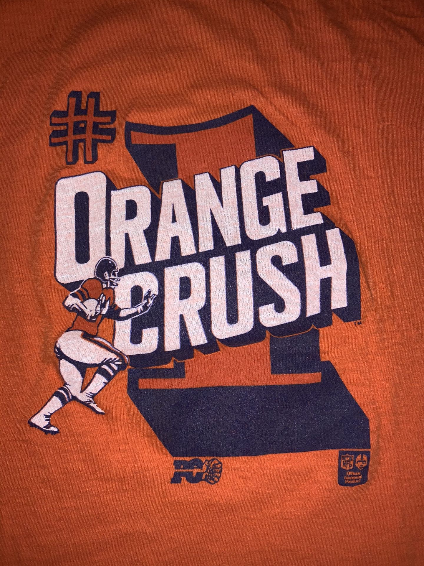 Vintage Denver Broncos Orange Crush T-shirt. Size small
