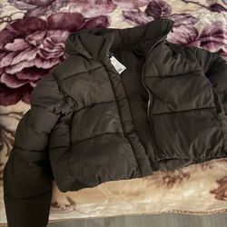 Chocolate Brown Puffer Jacket 