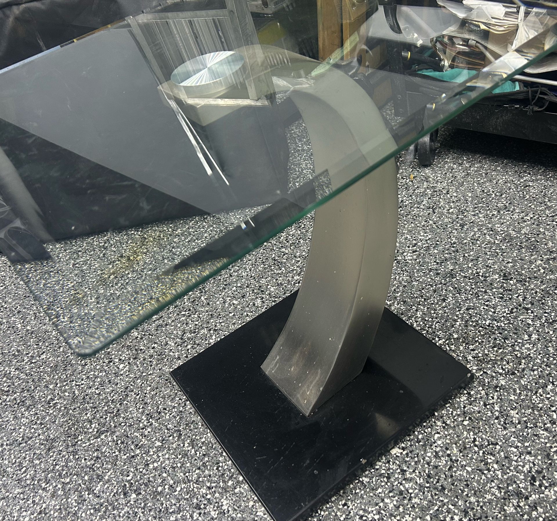 GLASS SIDE TABLE