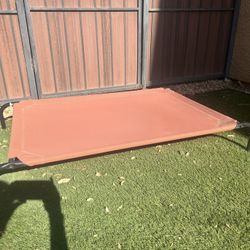  Like New -Frisco Steel-Framed Elevated Dog Bed, Terracotta, Large  