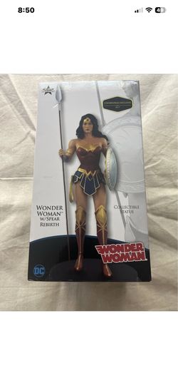 Wonder Woman Rebirth With Spear Statue Convention Excl #23/300 Iconic Hero
