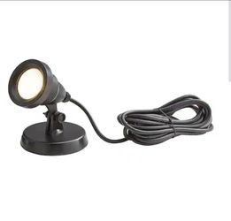 Low Voltage Pond Light~450 Lumen 1-Light Integrated LED Black~Hampton Bay