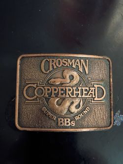 Crosman Copperhead Super Round BBs Belt Buckle