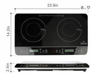 Duxtop LCD Portable Double Induction Cooktop 1800W