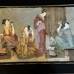 THE SCHOOL OF IKEBANA - Intaglio with Metallic Inlays s/n By Mikulas Kravjansky - 94/150