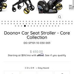 Donna car seat/stroller