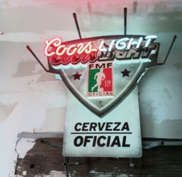 Coors Light FMF Cerveza Neon light