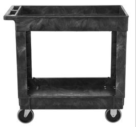 Rubbermaid Commercial Products 2-Shelf Service/Utility Cart With Wheels