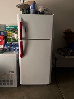 White Refrigerator and Freezer