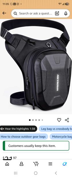 Motorcycle leg bag