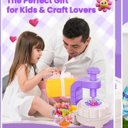 windpaint Fabric Flower Bouquets Toys, Christmas Gifts DIY Craft Kits Toys for Kids, Arts