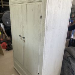 Antique Cedar Armoire 
