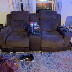 Free To Good Home Well Loved Reclining Loveseat