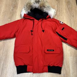 Canada Goose Chilliwack Red Men hooded Down jacket Sz Large
