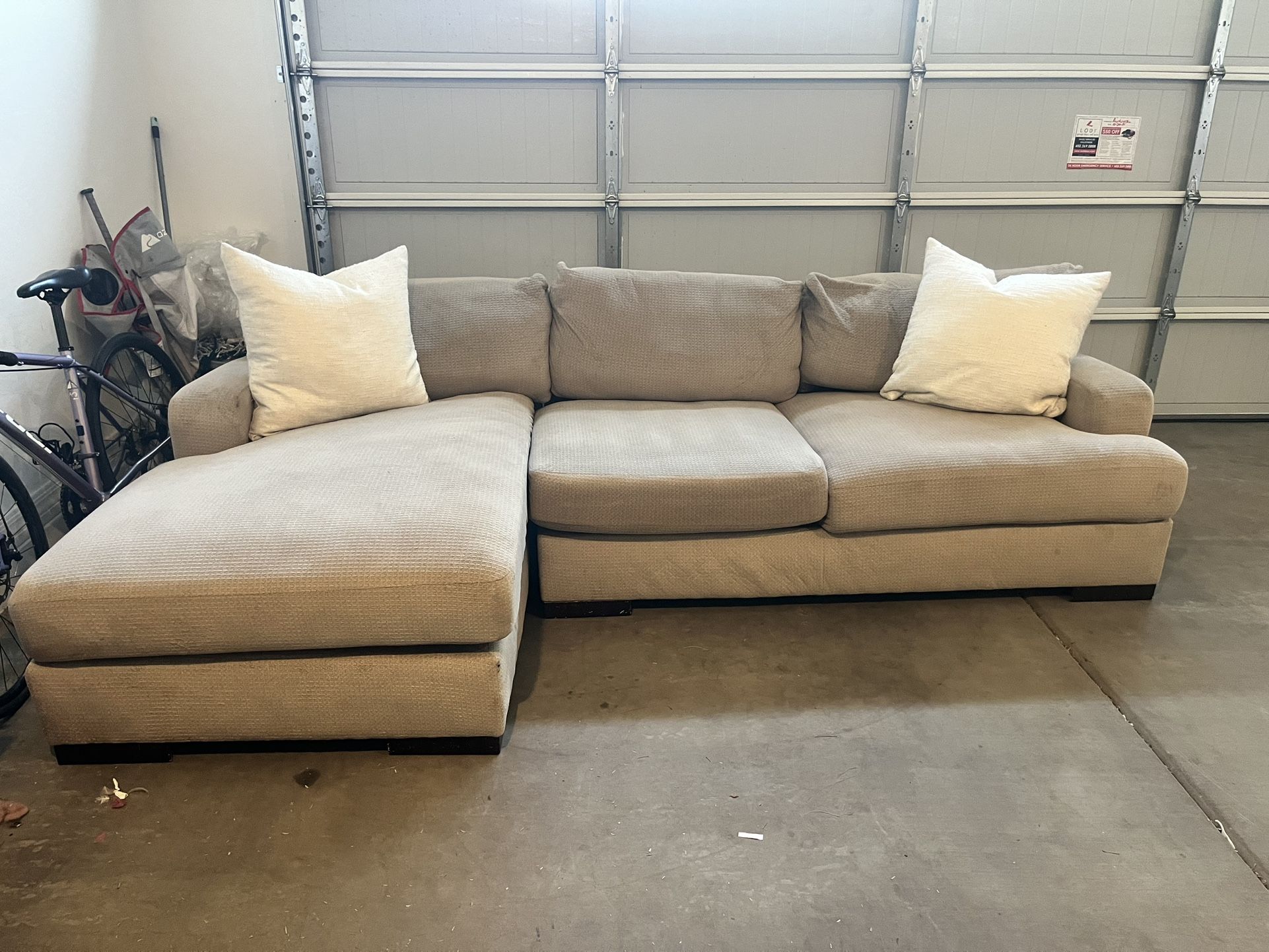 Sectional Chaise Sofa delivery available