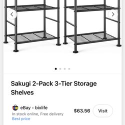 1 Sakugi 3-Tier wire shelves Organizer 