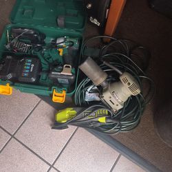 power tools,Ryobi detail sander,porter cable palm sander ,sata cordless impact driver