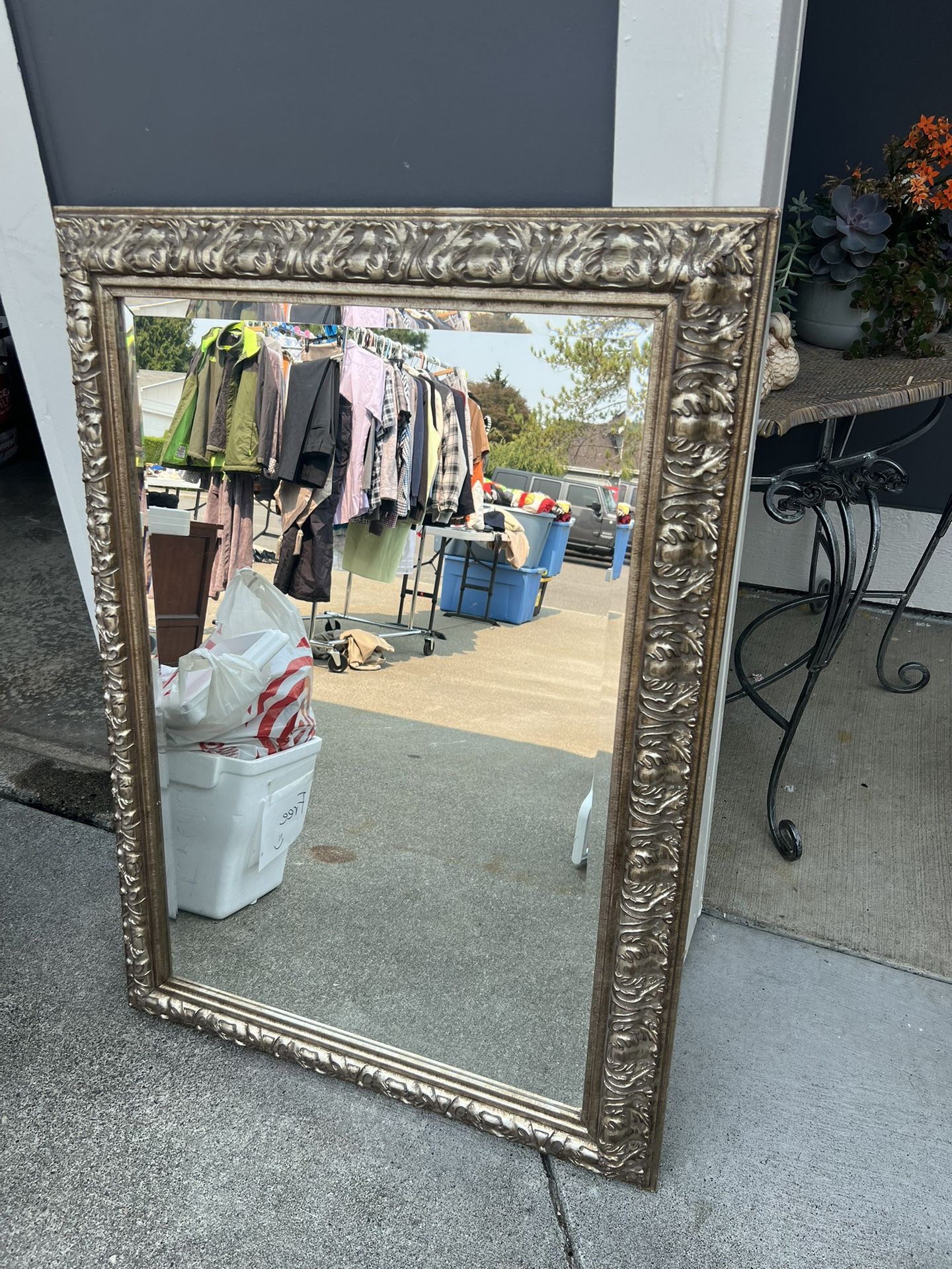 Gold-Trim Decorative Mirror