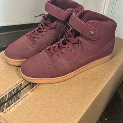 Maroon Filas Size 12 