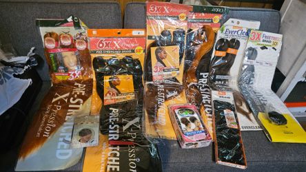 Pre-Stretched Braiding Hair Bundle Lot