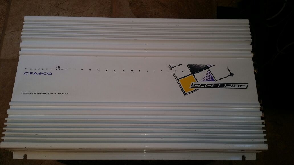 Crossfire cfa 600. 2 old school amp