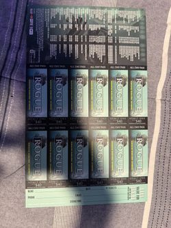 Paint Ball Tickets 12 For 60