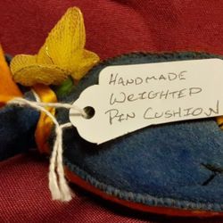 Whale Weighted Pin Cushion handmade 