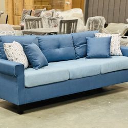 New Mark Down! $199 Brand New Sofa , Couch , 3-seater Sofa, Blue Sofa, Small Living Room Sofa, Game Room Couch