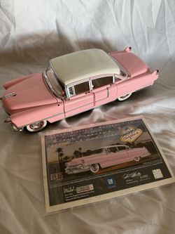 Elvis Presley 1955 Pink Cadillac Die-Cast Model – Hot Pink “Elvis Rose” 1:24 Scale