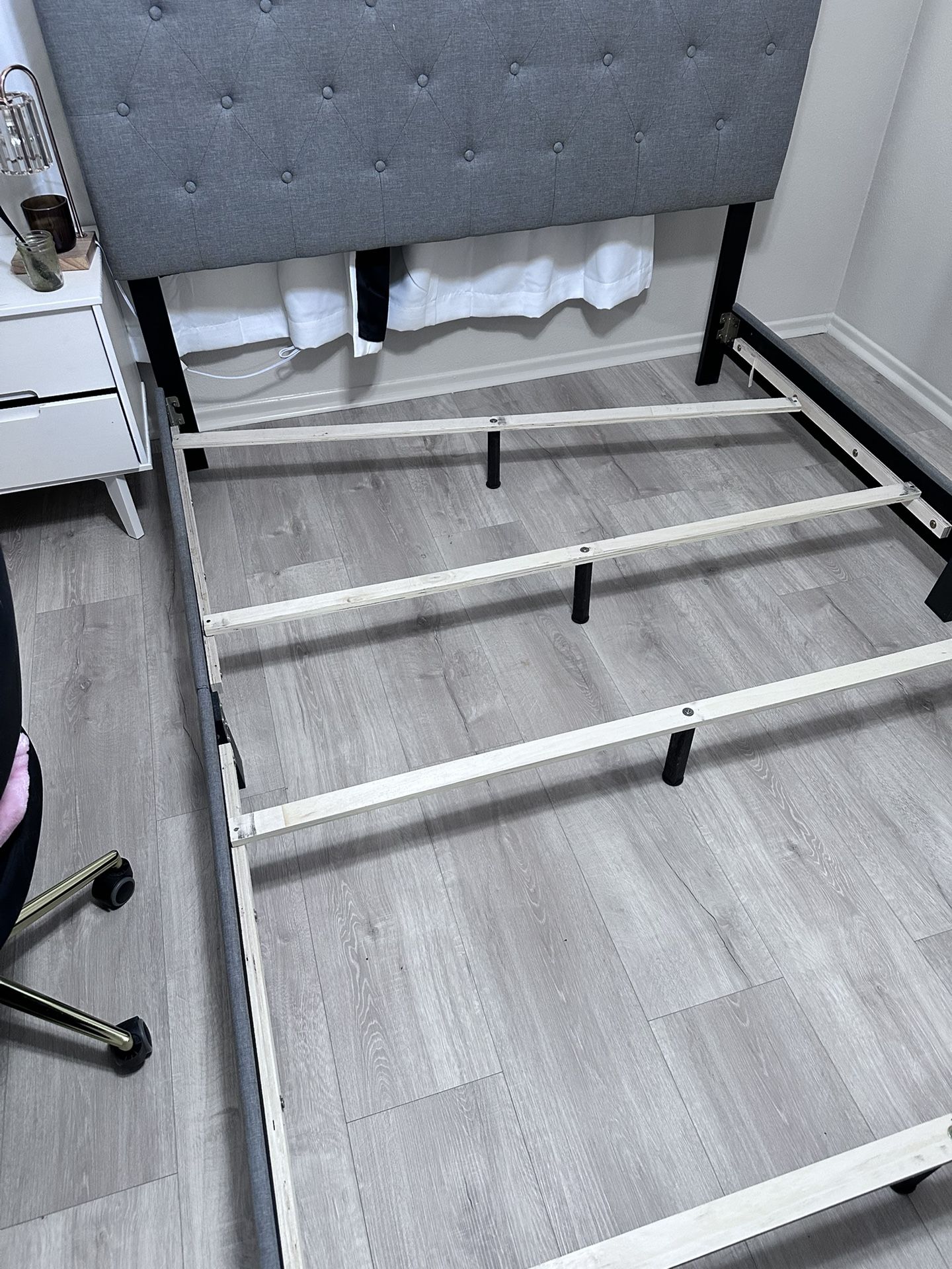 Queen Grey Bed frame
