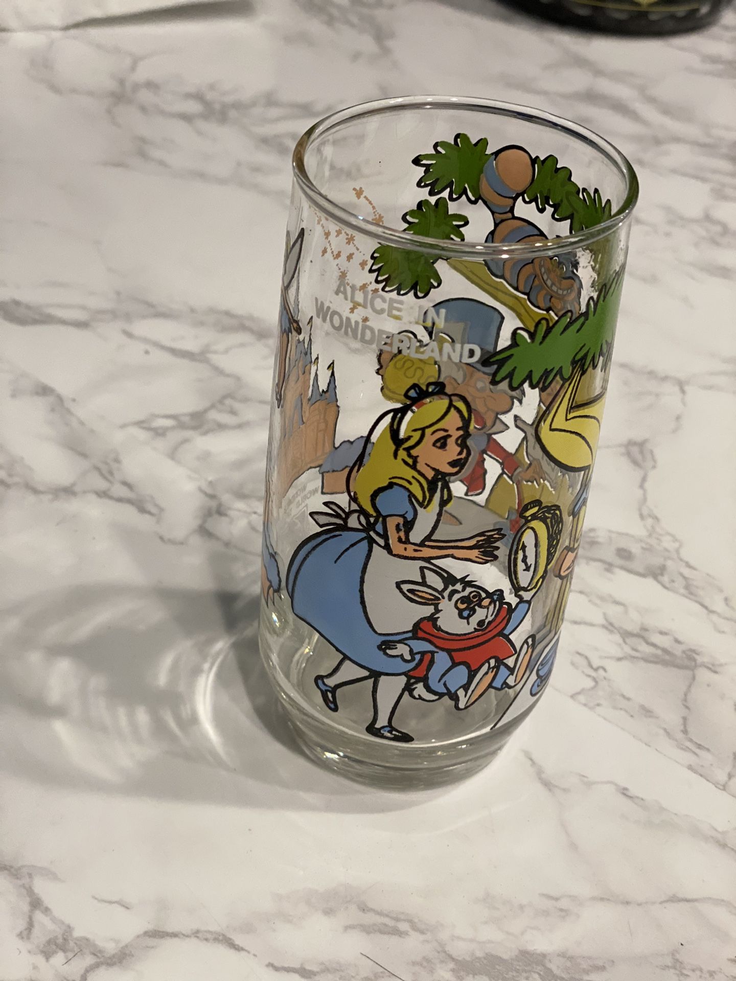 Alice in Wonderland Glass