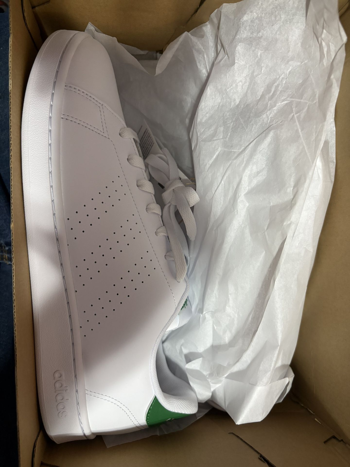 Adidas Advantage – White/Green – Men’s 11 (New)