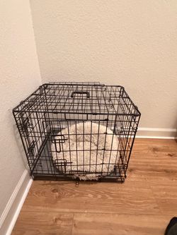 Black Wire Dog/Cat Crate with Door