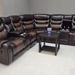 NEW RECLINING SECTIONAL SOFA AND FREE DELIVERY SPECIAL FINANCING AVAILABLE $40 Down