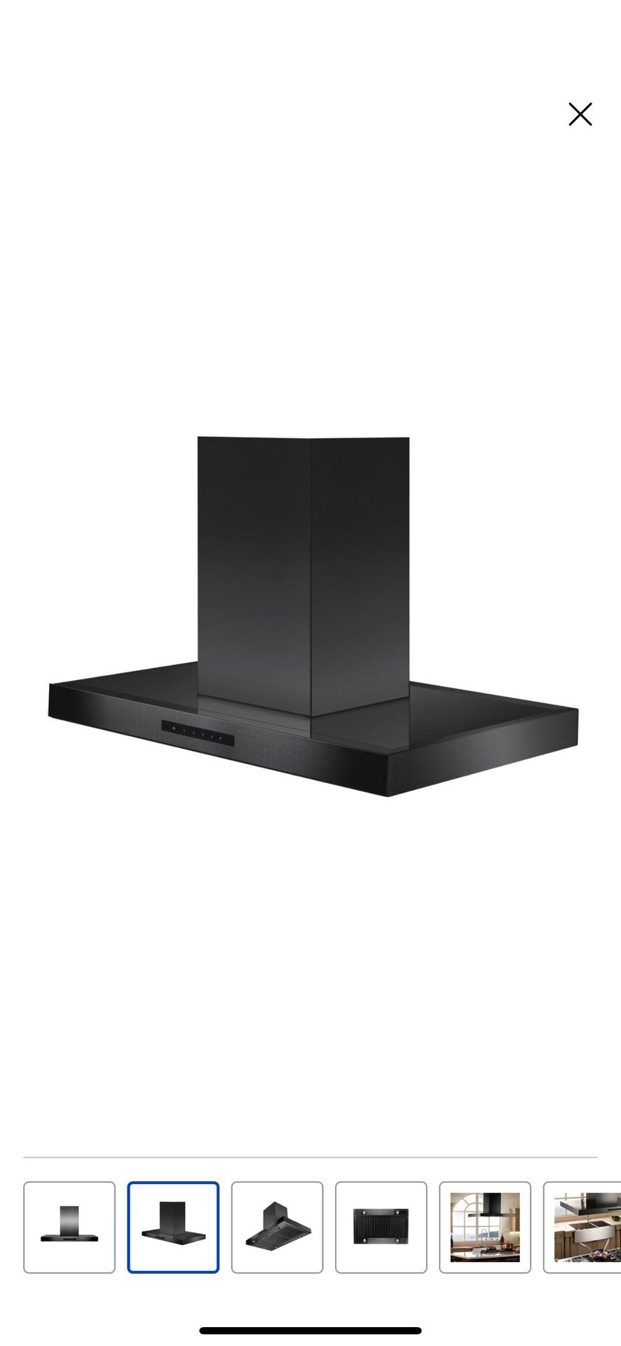 NEW ZLI NE 36” ISLAND VENTED HOOD. 🤗 BLACK STAINLESS 🤗 WITH A FACTORY WARRANTY 6/14/25