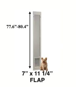 OBO New Other ideal Pet FastFit 77.6”-80.4” Patio Pet Door With 7” x 11 1/4” Flap