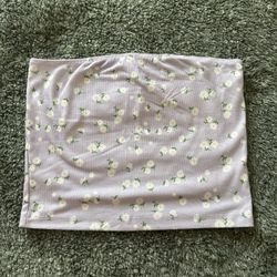 Lavender Floral Bandeau / tube top