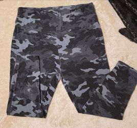 Women's Gray high-rise Camouflage XL Leggings