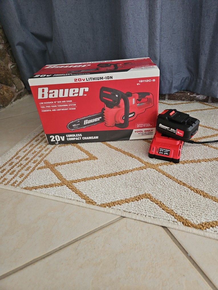 Chainsaw NEW Bauer Cordless Compact 20 Volt