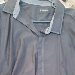 INC Black Mens Dress Shirt 