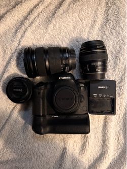 Canon 6D Mark II Full Frame DSLR Kit - 3 Lenses + Battery Grip