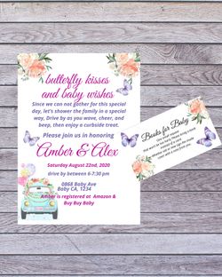 Digital baby shower invites