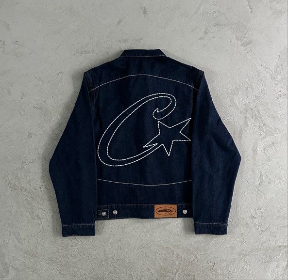 Corteiz C-Star Denim Trucker Jacket 'Dark Blue'