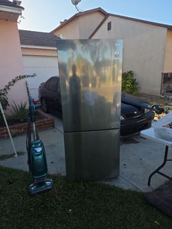 Refrigerator yard sale