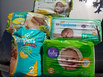 Diapers - Size N & 2