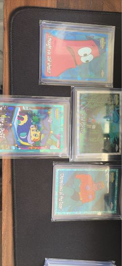 SpongeBob topps chrome lot numbered